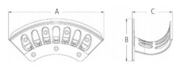 Preview: GEKA plus-Wandschlauchhalter "P", Leichtmetall